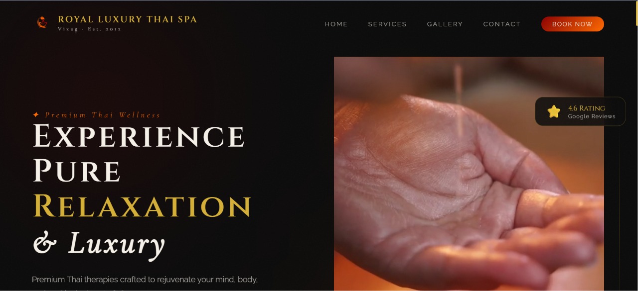 Spa Booking Website